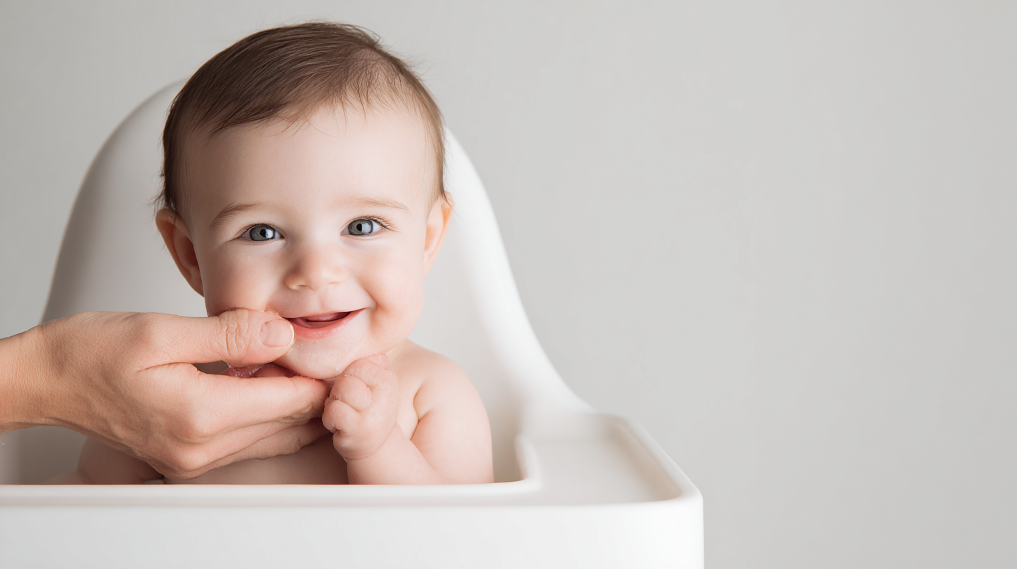 Healthy hydrated baby with parent checking for proper fluid intake and dehydration warning signs