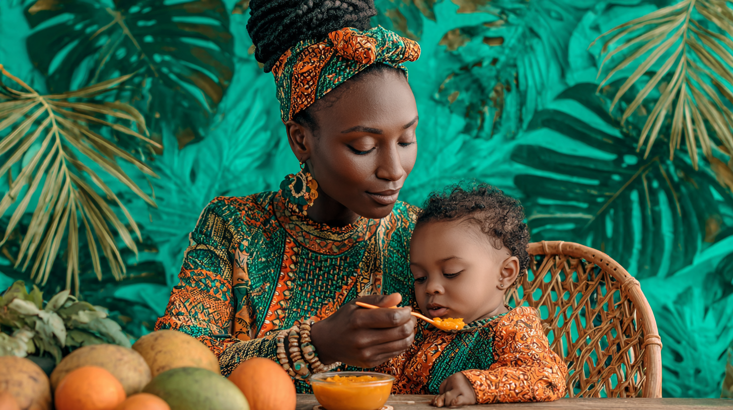 Parent calmly offering food to baby who is turning away