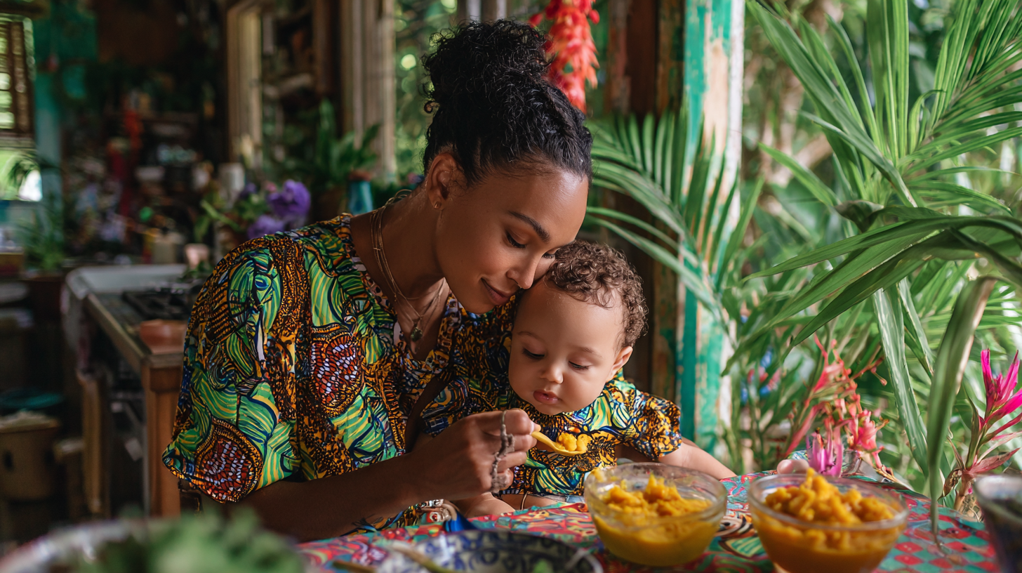 Peaceful feeding moment showing healing and recovery from feeding trauma with parent gently feeding baby