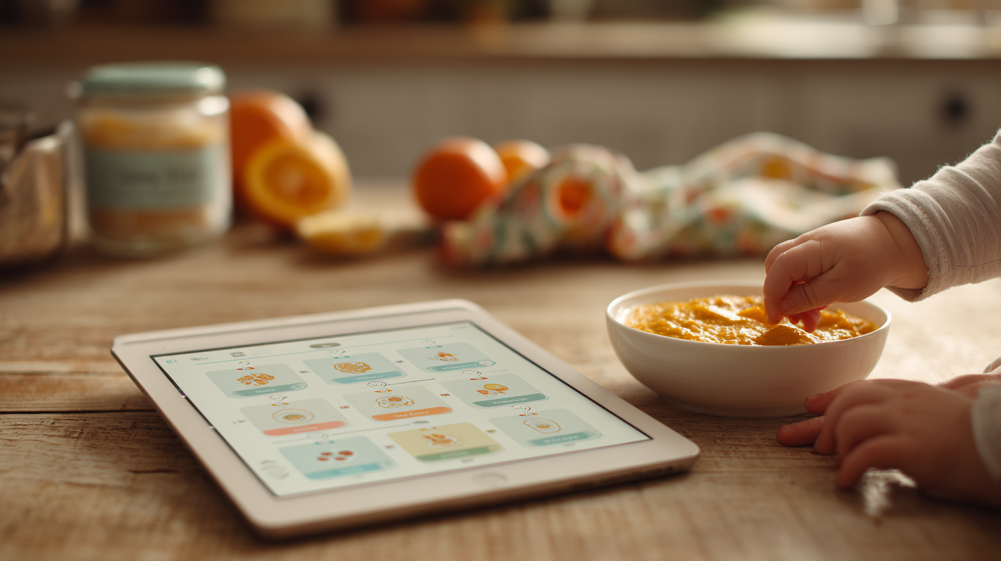 Interactive feeding decision-making tool showing multiple feeding paths and outcomes for parents