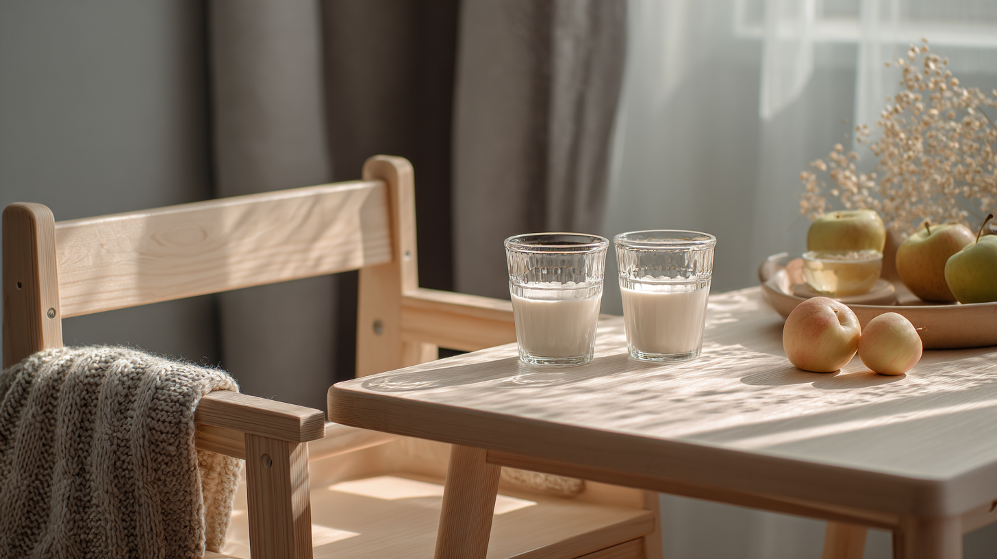 Healthy toddler beverages and safe drinking options with natural ingredients