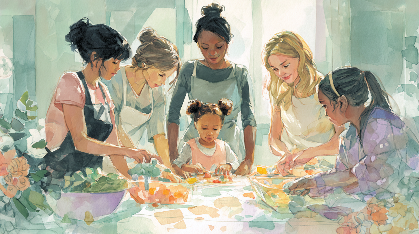 Multidisciplinary feeding therapy team working together with family