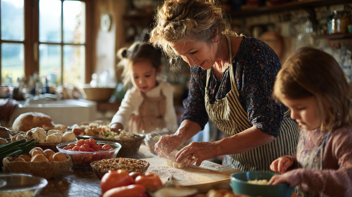 Family preparing affordable nutrient-dense meals together using everyday ingredients and building healthy eating habits