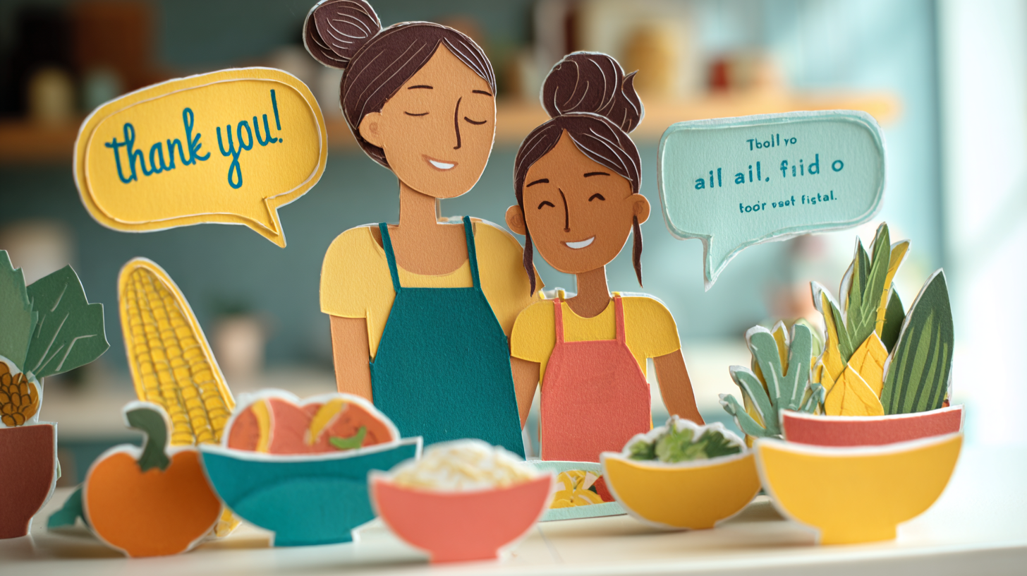 Happy parent modeling positive body image while preparing nutritious meals with child in a pressure-free environment