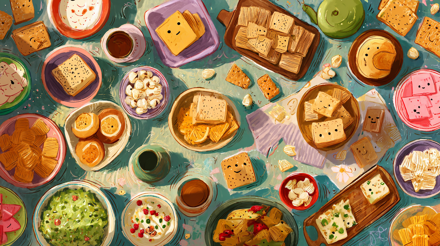 Variety of whole grain snacks and meals that children enjoy eating