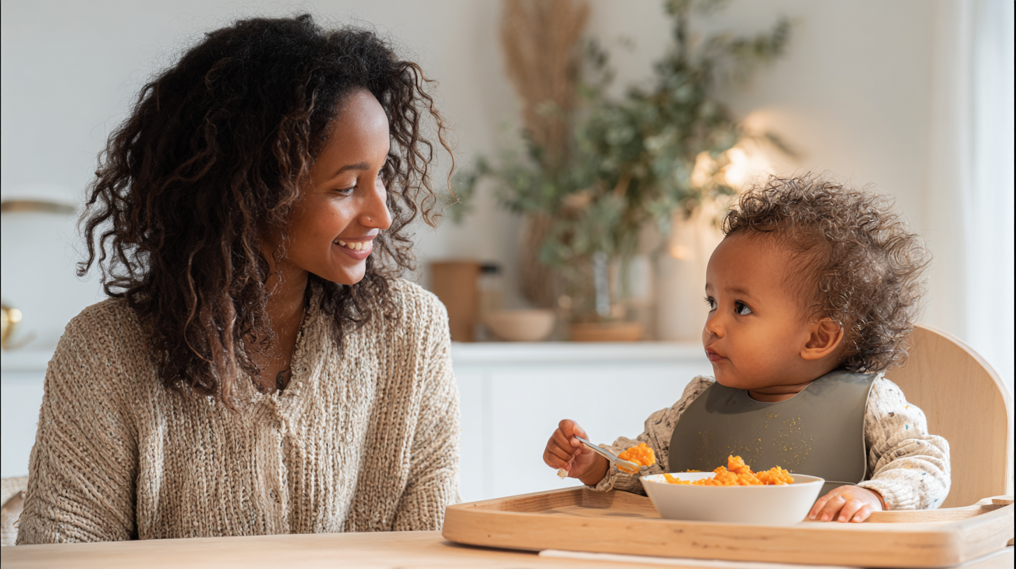 Parent and child cooking together in kitchen, teaching food appreciation through hands-on experience