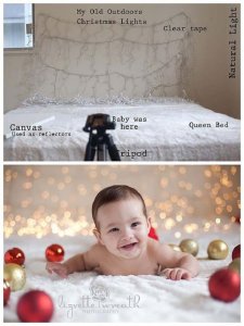 baby christmas photo ideas backdrop