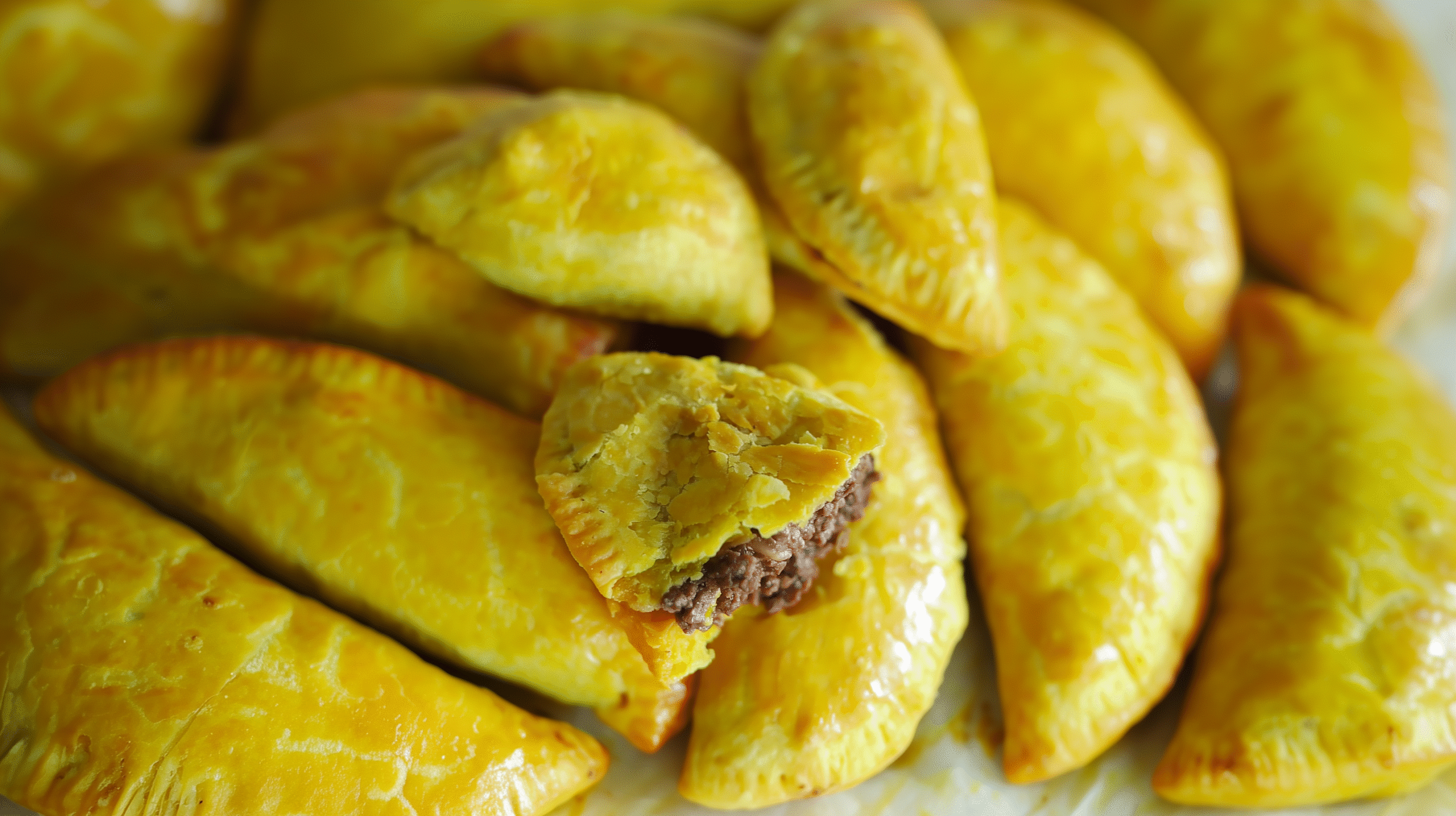 yardiebaby Close up photo of Jamaican style beef empanadas gold 602fbc2f a8c0 4fbf a2b2 5da71aece8fa