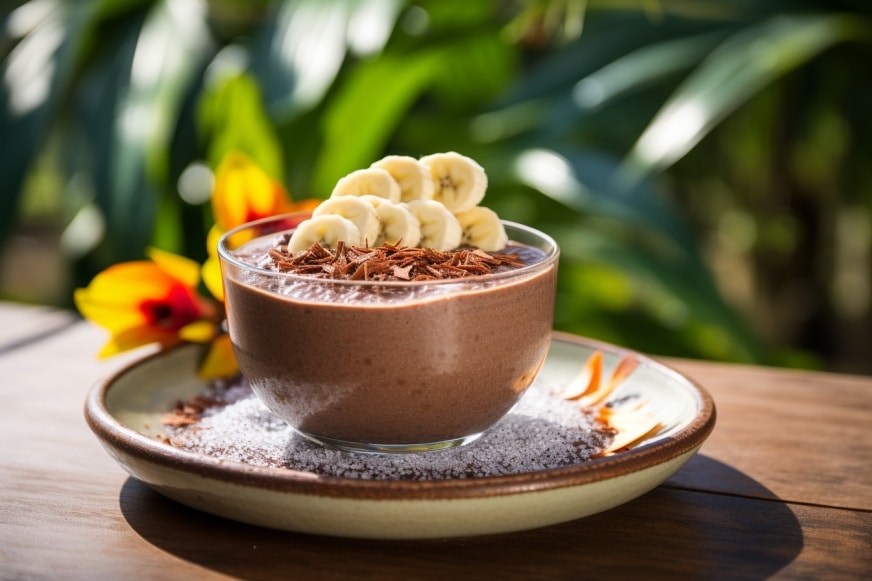 Cacao and Banana Chia Pudding Recipe 156 0