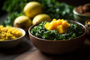 Caribbean Kale and Mango Mas Recipe 210 0