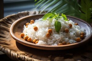 Vegan Coconut Rice and Chickpe Recipe 202 0