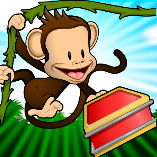 Monkey Preschool Lunchbox featuring colorful mini-games designed for early motor skill development
