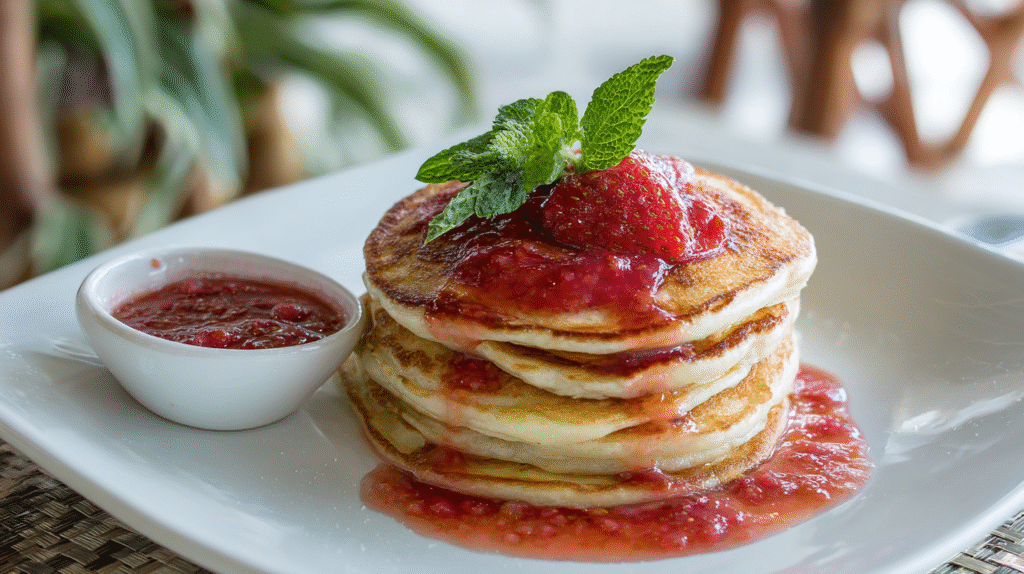 yardiebaby Plantain Pancakes with Guava Syrup for Breakfast bfde6f8f b0c8 46e5 84eb 847603f952aa 3