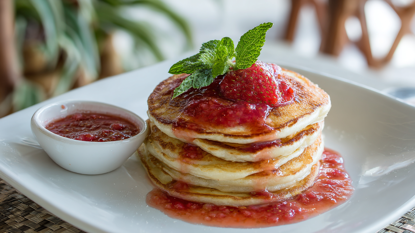 yardiebaby Plantain Pancakes with Guava Syrup for Breakfast bfde6f8f b0c8 46e5 84eb 847603f952aa 3