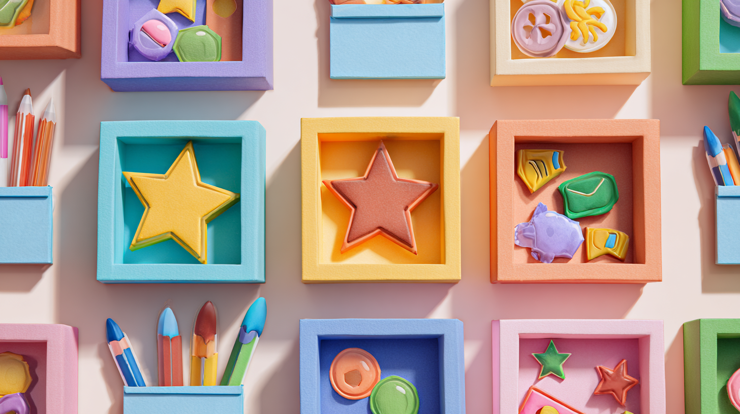 Sticker reward chart with colorful stars and achievement markers showing positive reinforcement system without food treats