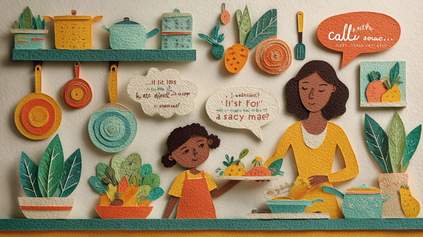 Child practicing reading ingredient labels with parent