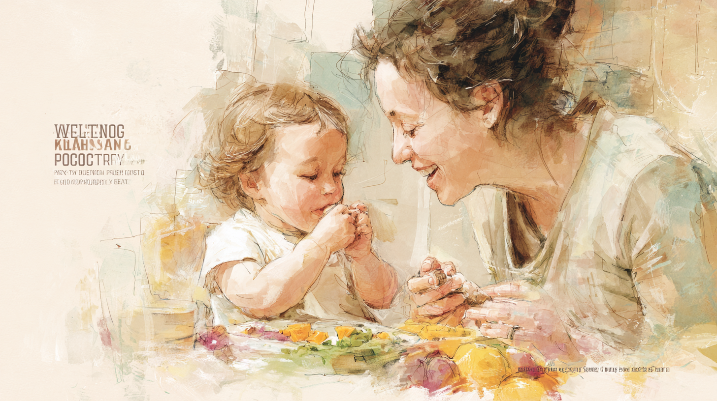 Parent celebrating small feeding victories with toddler at mealtime