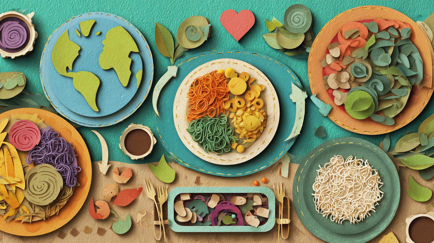 Family meal with appropriate portion sizes and children showing healthy self-regulation at the dinner table