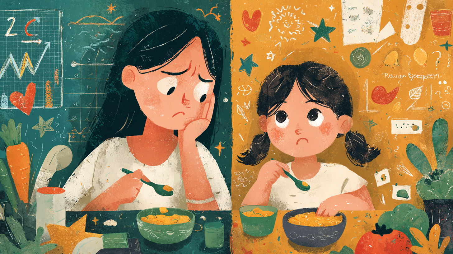 Family connection and exploration at mealtime showing real markers of feeding success
