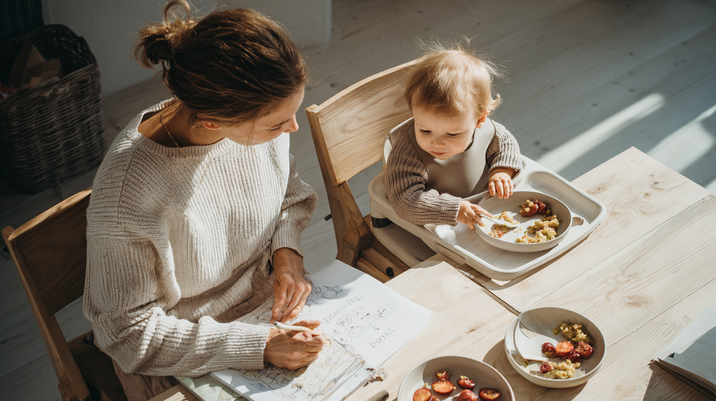 Parents aligning on baby feeding approaches and building a united partnership at the table