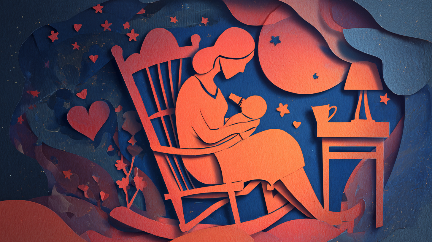 Parent tenderly holding and feeding their baby, representing the emotional connection in the feeding journey