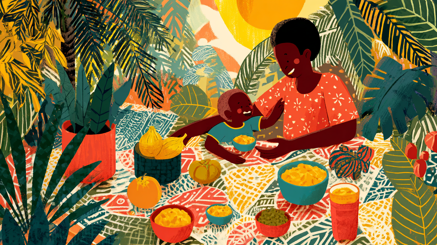 Parent and child sharing a joyful mealtime moment, representing connection over perfection