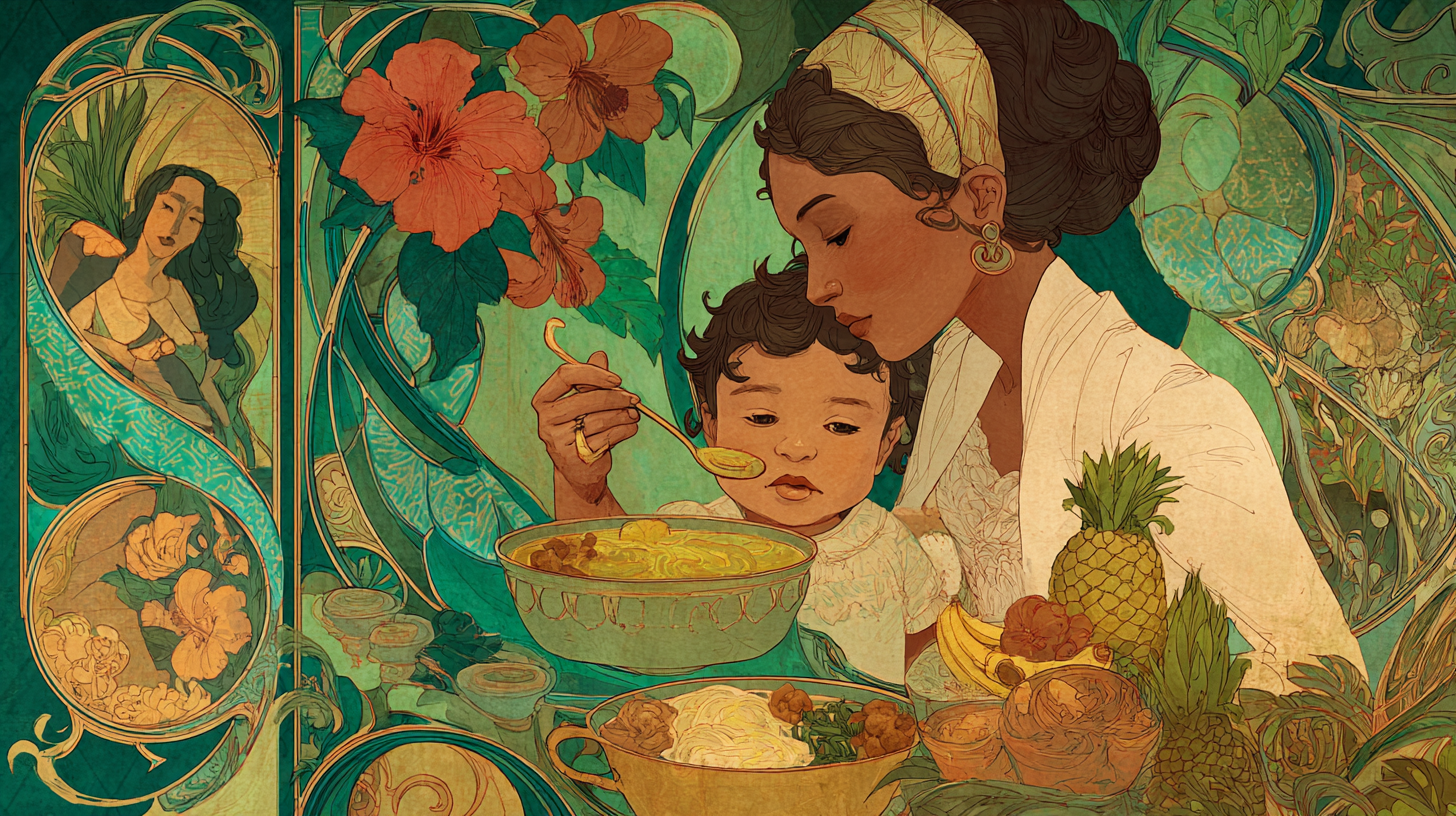 Parent feeding baby at different texture stages showing progression from purees to self-feeding finger foods and family meals