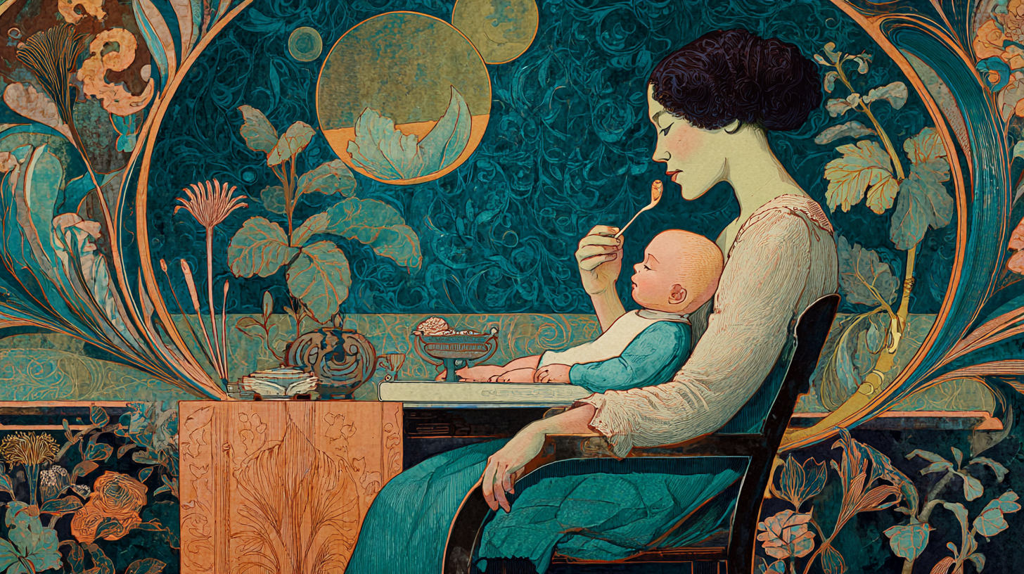 Parent confidently feeding baby at restaurant table with proper equipment and setup