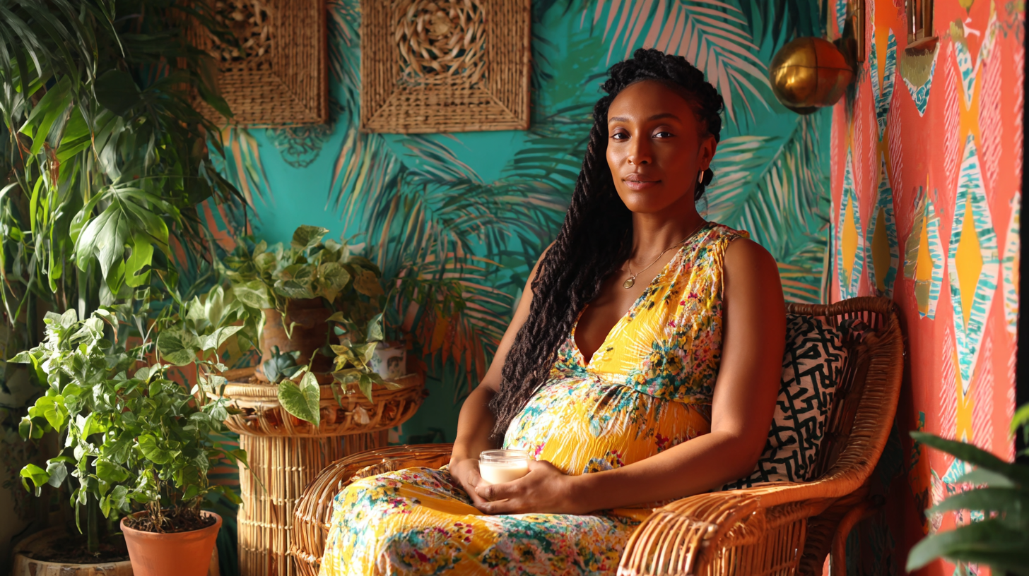 Working mother confidently pumping breast milk in a proper lactation room with comfortable seating and private space
