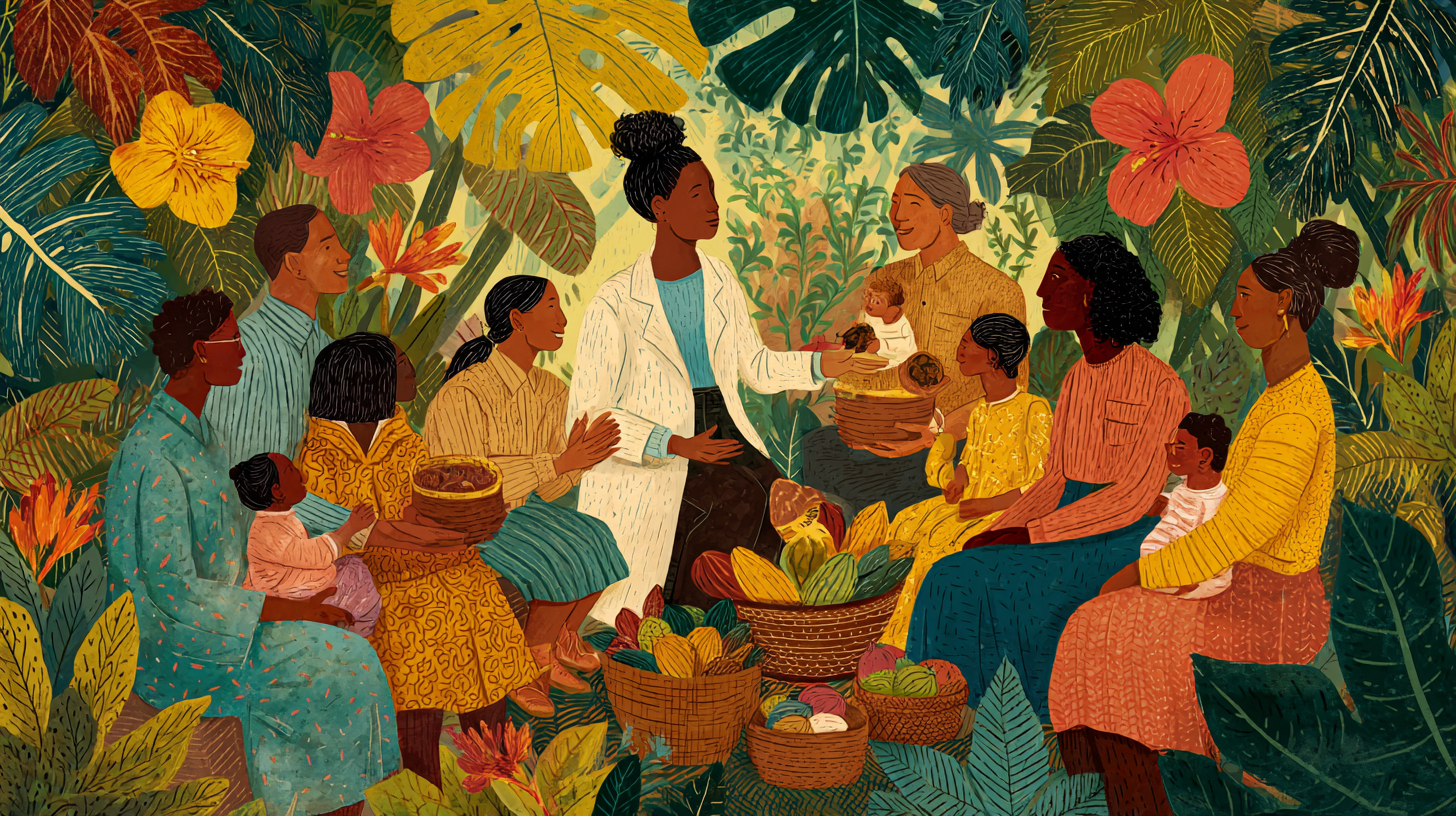 Pediatrician discussing evidence-based baby feeding methods with diverse parents