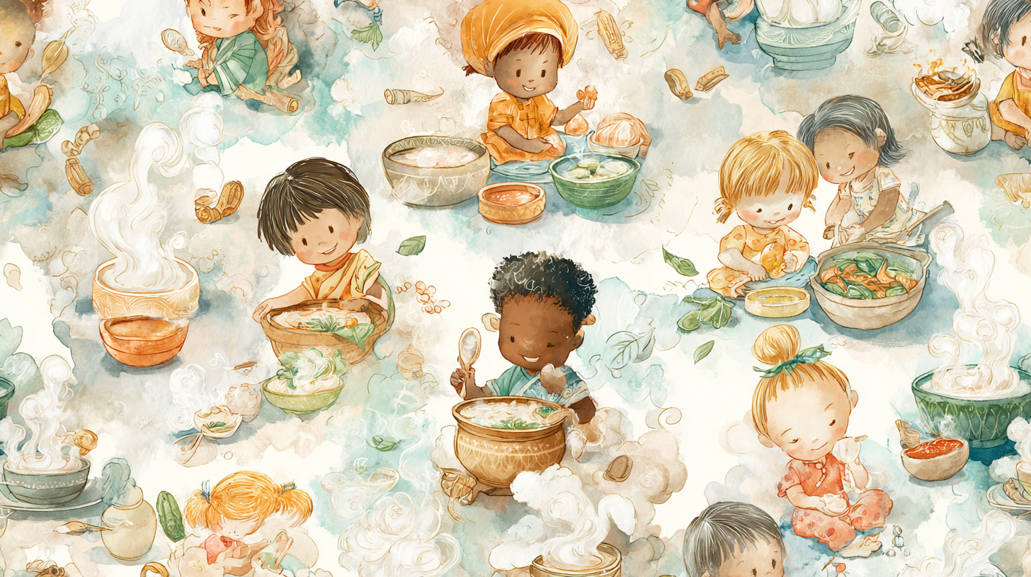 Diverse cultural baby feeding practices from around the world showing Caribbean and global traditions