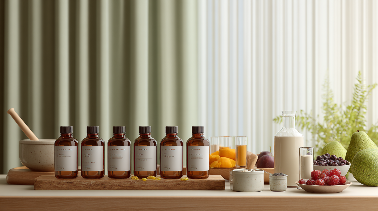 Parent preparing plant-based baby formula and nutrient supplements