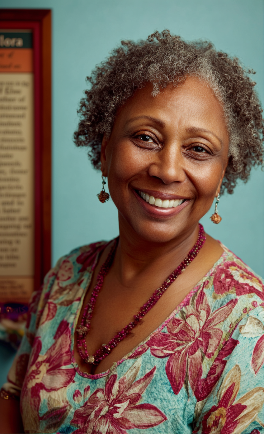 Flora Bridgewater, Trinidad-born author of A Flavorful Journey Through Caribbean Baby Food